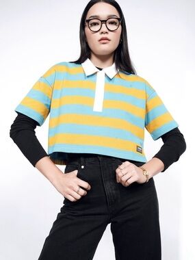 14. Wildfang • NWT $120 Knit Rugby Top ptp 21”